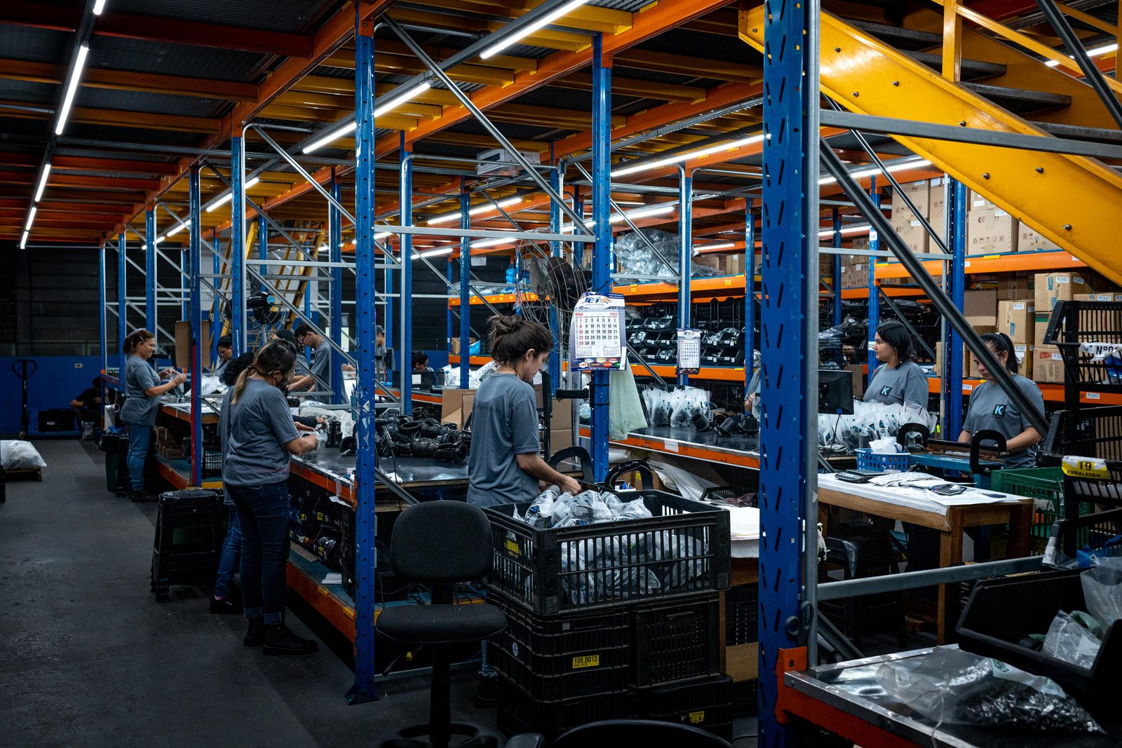Linha de produção da Kitsbor
